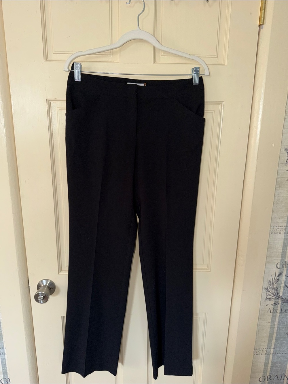 Calvin Klein Black Straight-Leg Dress Trousers